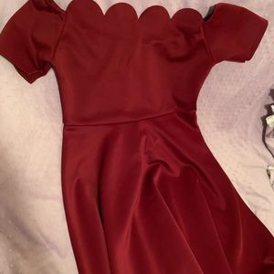 Maroon dress